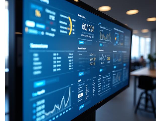 Ein digitales Dashboard mit verschiedenen Risikometriken, Graphen die Volatilität, VaR und Stress-Test-Szenarien darstellen, in einem modernen, datenreichen Stil.
